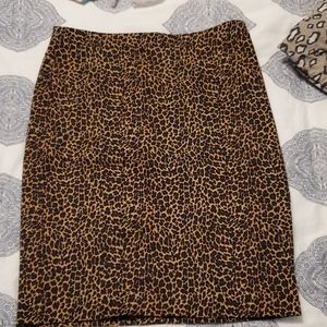 Cheetah pencil skirt